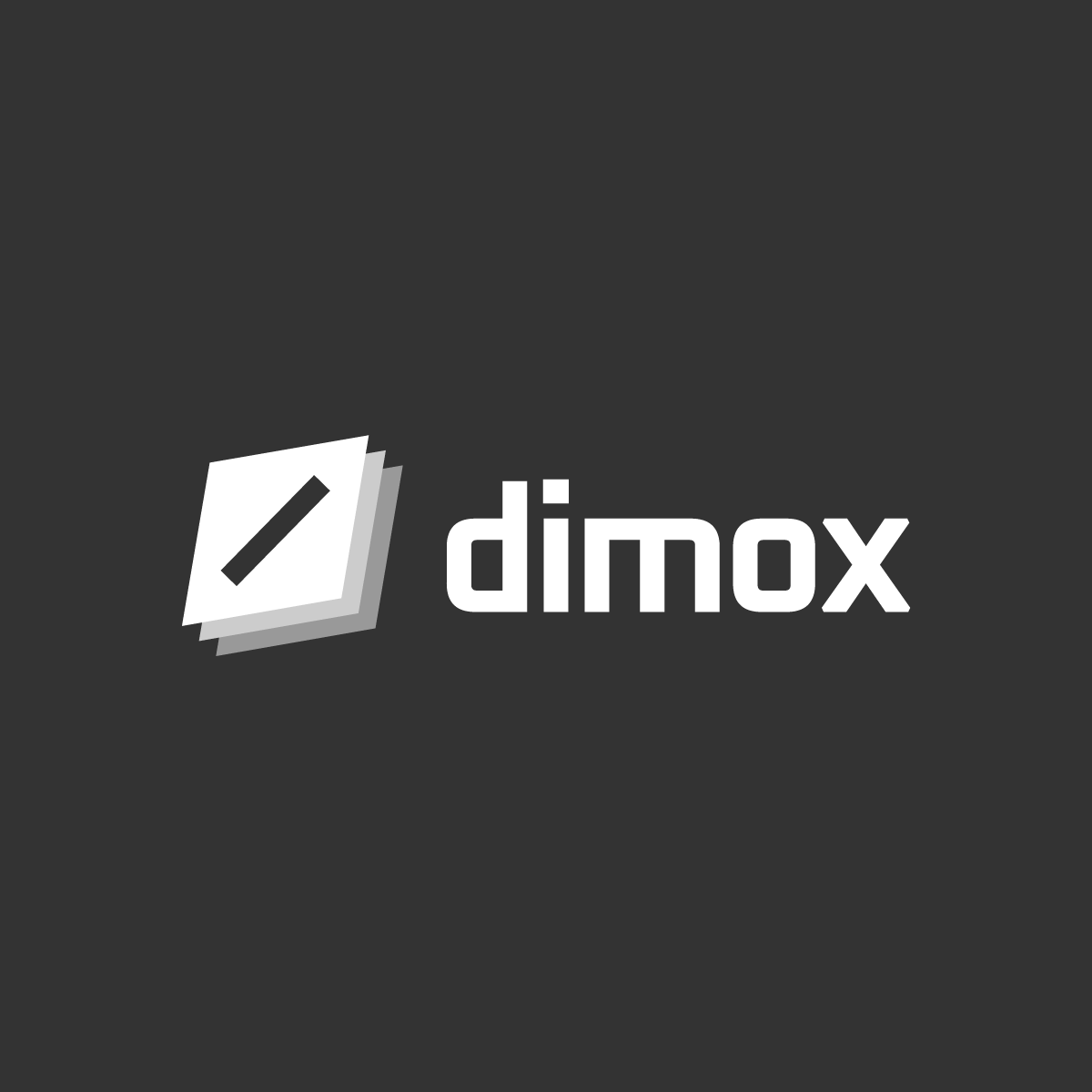 Dimox logotipo bianco